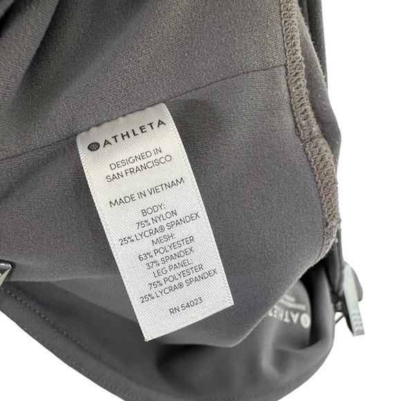 Athleta Womens Colorblock Salutation Leggings Sz Medium Gray White 281493 - Picture 5 of 10